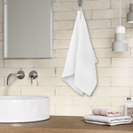 Салфетка из МИКРОФИБРЫ 40х80 см WHITE ULTRA DENSE OVERLOCK белая 280 г/м2 LAIMA HOME (5 штук в упаковке)