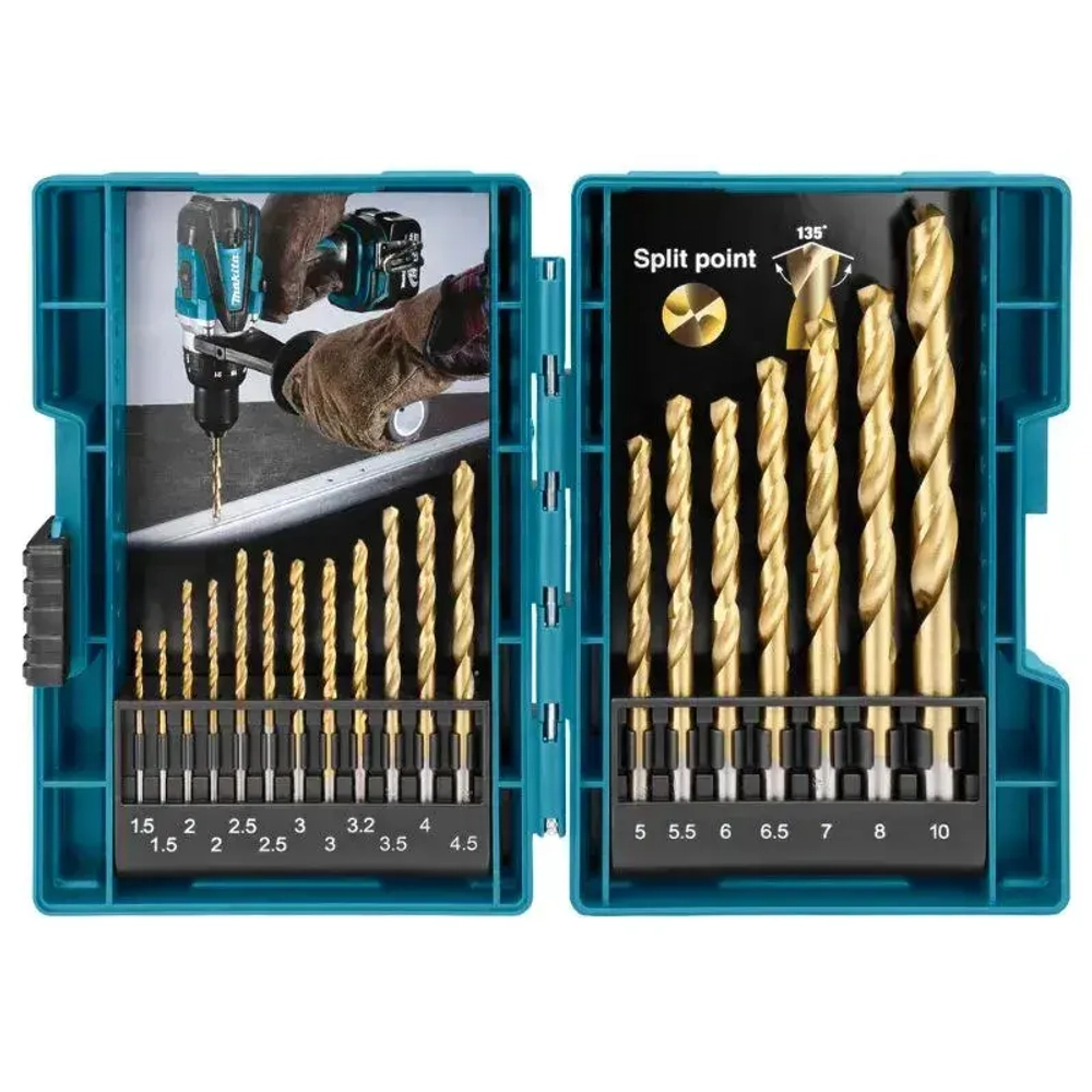 Makita D-67527 Hss-набор металлических сверл, аксессуары для электроинструментов