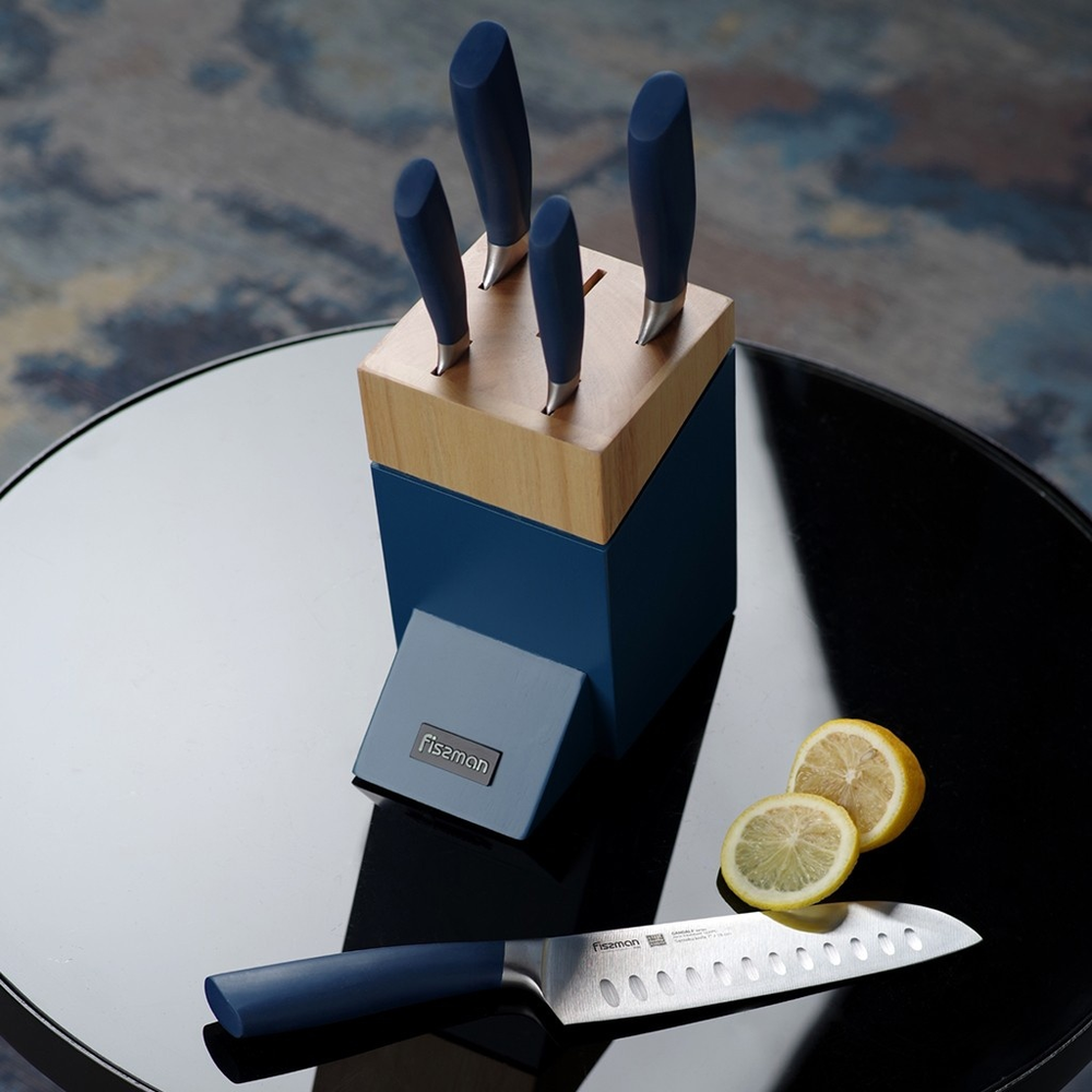 Набор ножей GANDALF, 6 предметов, деревянная подставка