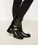 Кожаные ботильоны Elisabetta Franchi - черный(SA56B46E2)