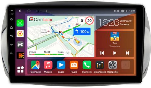 Магнитола для Smart ForTwo/ForFour 2014-2022 - Canbox 9-019 Qled, Android 10, Быстрая, SIM-слот