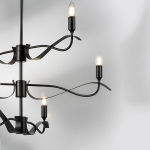 733267 Люстра RAGNO 6х40W E14 ЧЕРНЫЙ МАТОВЫЙ