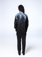 Рубашка "Черномор" с окрашиванием. Черно-белая