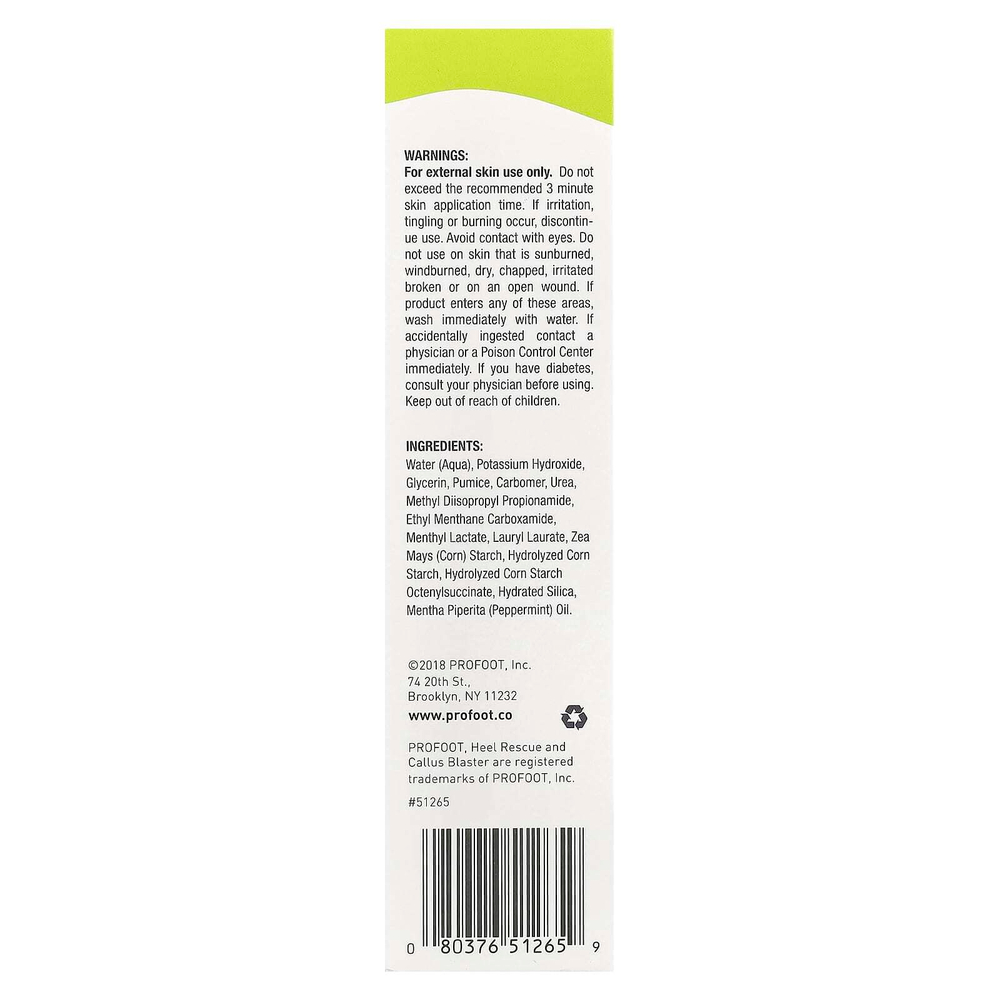 Profoot, Heel Rescue®, отшелушивающий гель Callus Blaster®, 89 мл (3 жидк. унц.)
