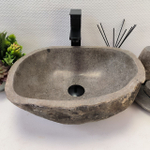 Раковина из речного камня RS-64131 (45*35*15) 0122