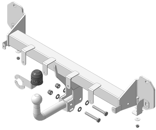 Фаркоп ОЦИНКОВАННЫЙ с эл-кой Smart для BMW X3 (G01)  X4 (G02) (оцинк. Шар)(паспорт и сертификат в комплекте) ZB102A