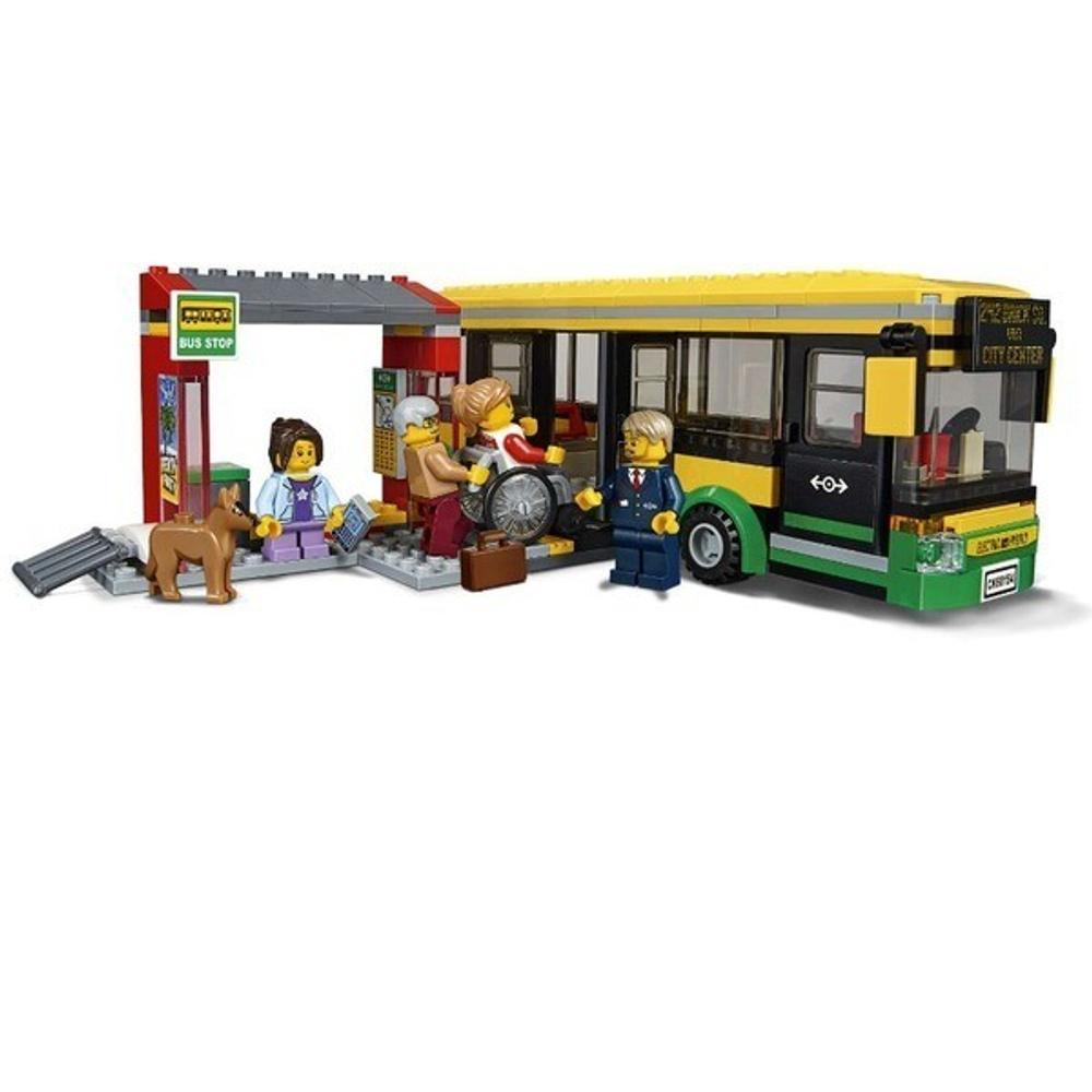 LEGO City: Автобусная остановка 60154 — Bus Station — Лего Сити Город