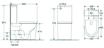 Унитаз-компакт ZILI DO ZS-2149A-R ХИМЕРА Rimless 60,5 см УТ000000856