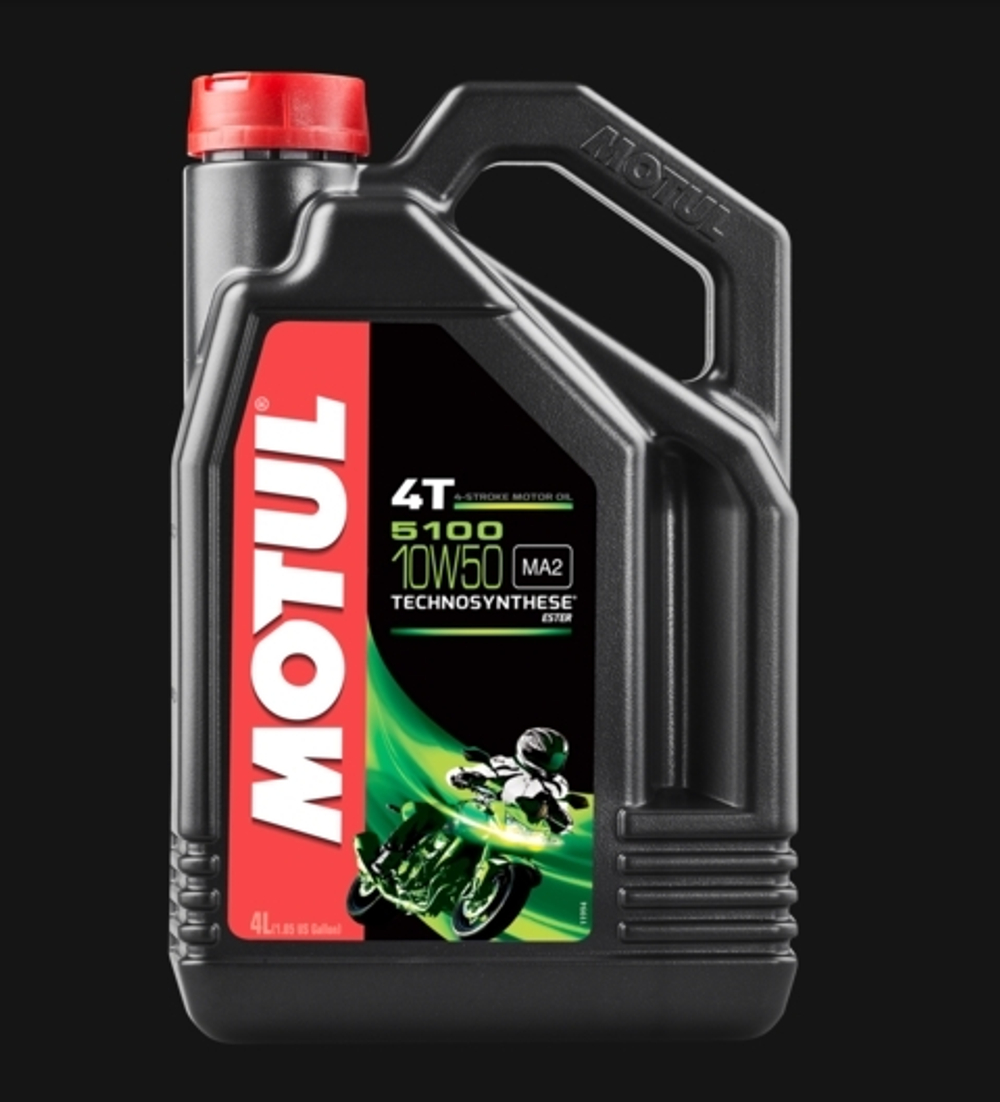 Моторное масло Motul 5100 Ester для мотоциклов (4Т, 10w50, полусинтетика)