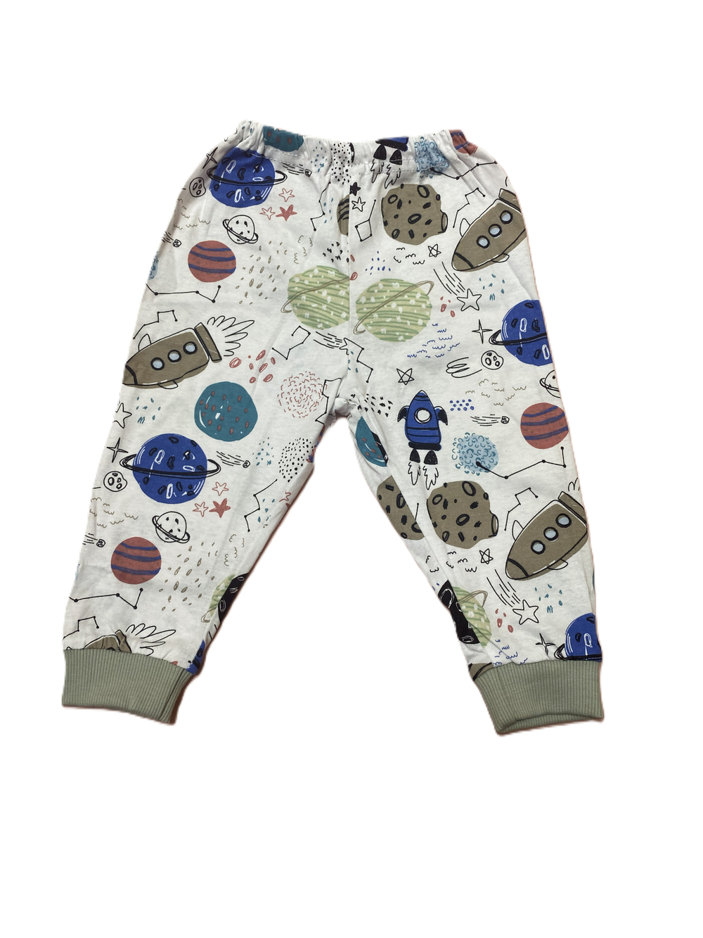 Штанишки с манжетом из кулирки (100% хлопок) на рост 74 см