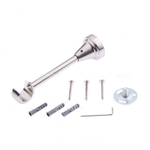 Кронштейн металлический однорядный d19 мм, цвет нержавеющая сталь