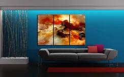 Модульная картина "Буря страсти"