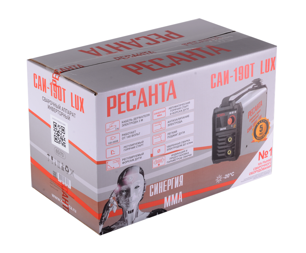 Сварочный аппарат инверторный Ресанта САИ-190Т LUX