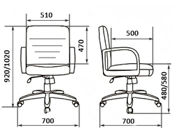 Кресло для руководителя MYRA В LAGUNA
