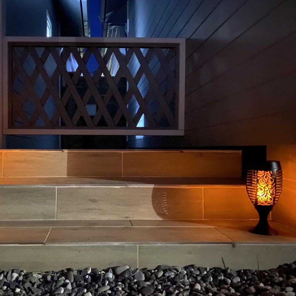 USL-S-183-PM490 SMALL TORCH Садовый светильник на солнечной батарее Факел маленький. Свечение эффект пламени. 1xАА Ni-Mh аккумулятор в-к. IP44. TM Uniel.