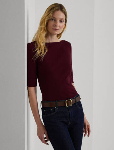 Блузка LAUREN RALPH LAUREN - бордовый(200654963)