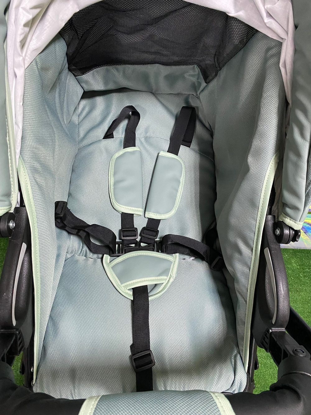 PITUSO Коляска 2 в1 CONFORT короб+прогулка Misty Mint/Plus