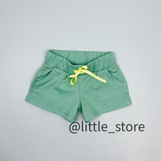 Шорты "Бабочки в саду" пыльная мята