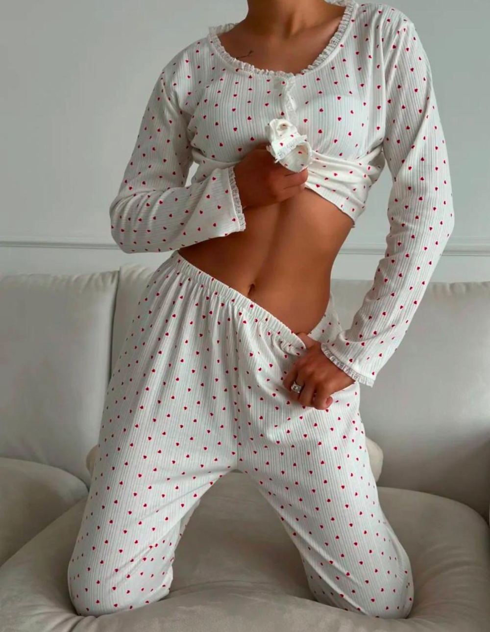 Домашняя одежда ZEPHYR HOME Мелкие сердечки