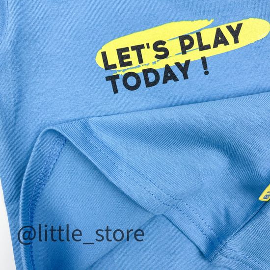 Футболка хлопковая, Темно-голубая