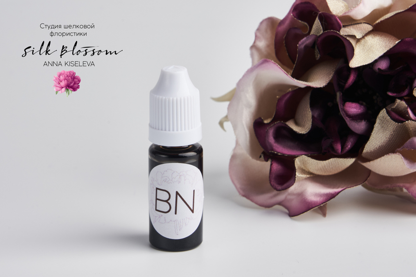 Анилиновый краситель для шелковой флористики коричневый (BN) 10 мл