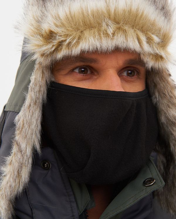 Шапка ушанка зимняя Канада ткань Оксланд цвет Хаки/Графит