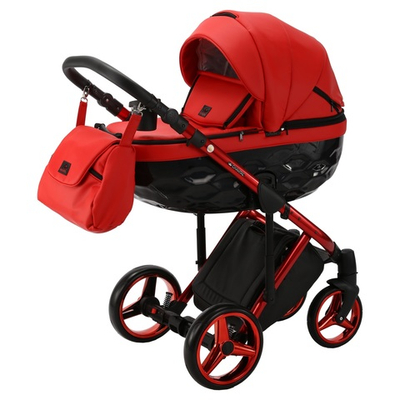 Детская универсальная коляска Adamex Chantal SE DeLuxe (100% Экокожа) C-103 (2в1)