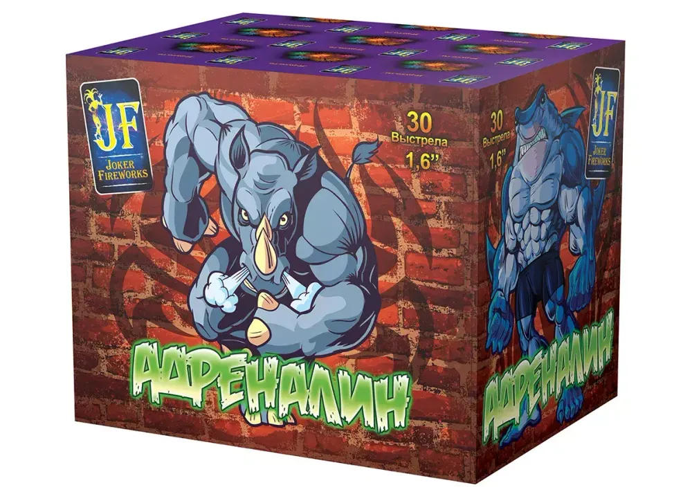 Батарея салютов Адреналин   1,6"/30 залпов