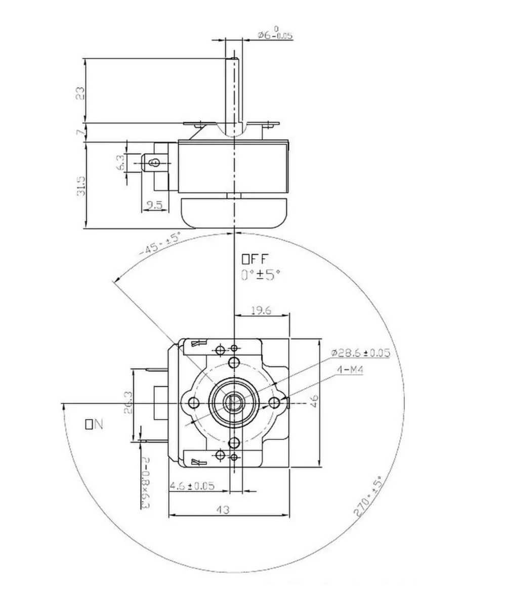 Таймер DKJ-Y для духовки 60 минут эл.механический Tempomatic MC16W01-TML, COK425UN, 167612005