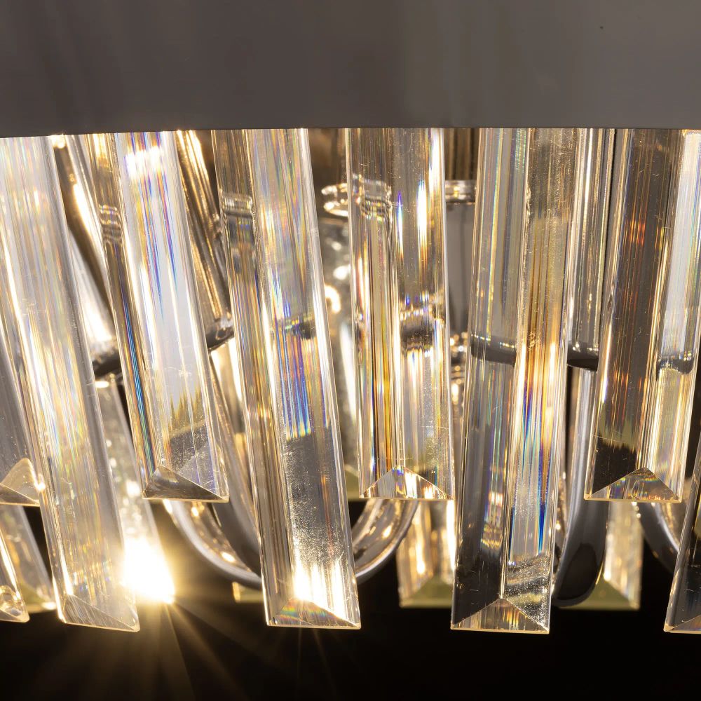 Citilux Вестерос CL307160 Люстра хрустальная потолочная Хром