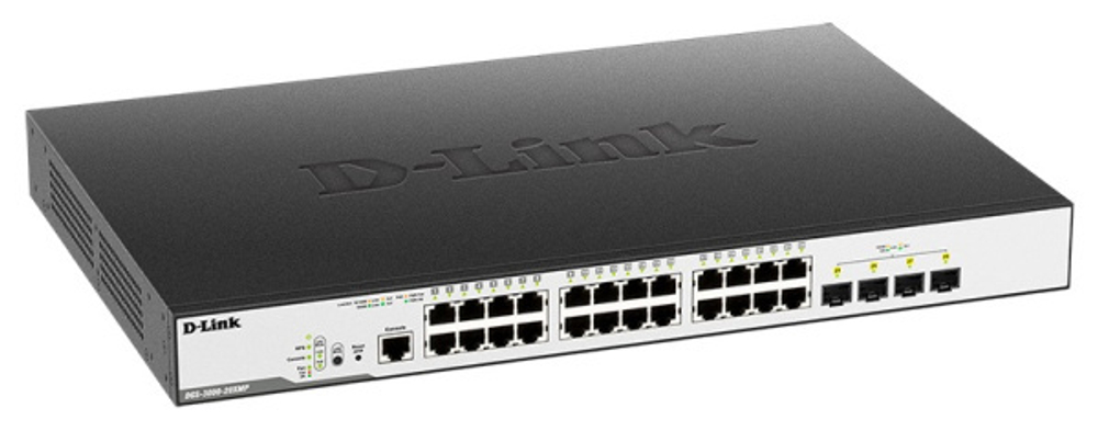 Коммутатор PoE D-link DGS-3000-28XMP/B1A