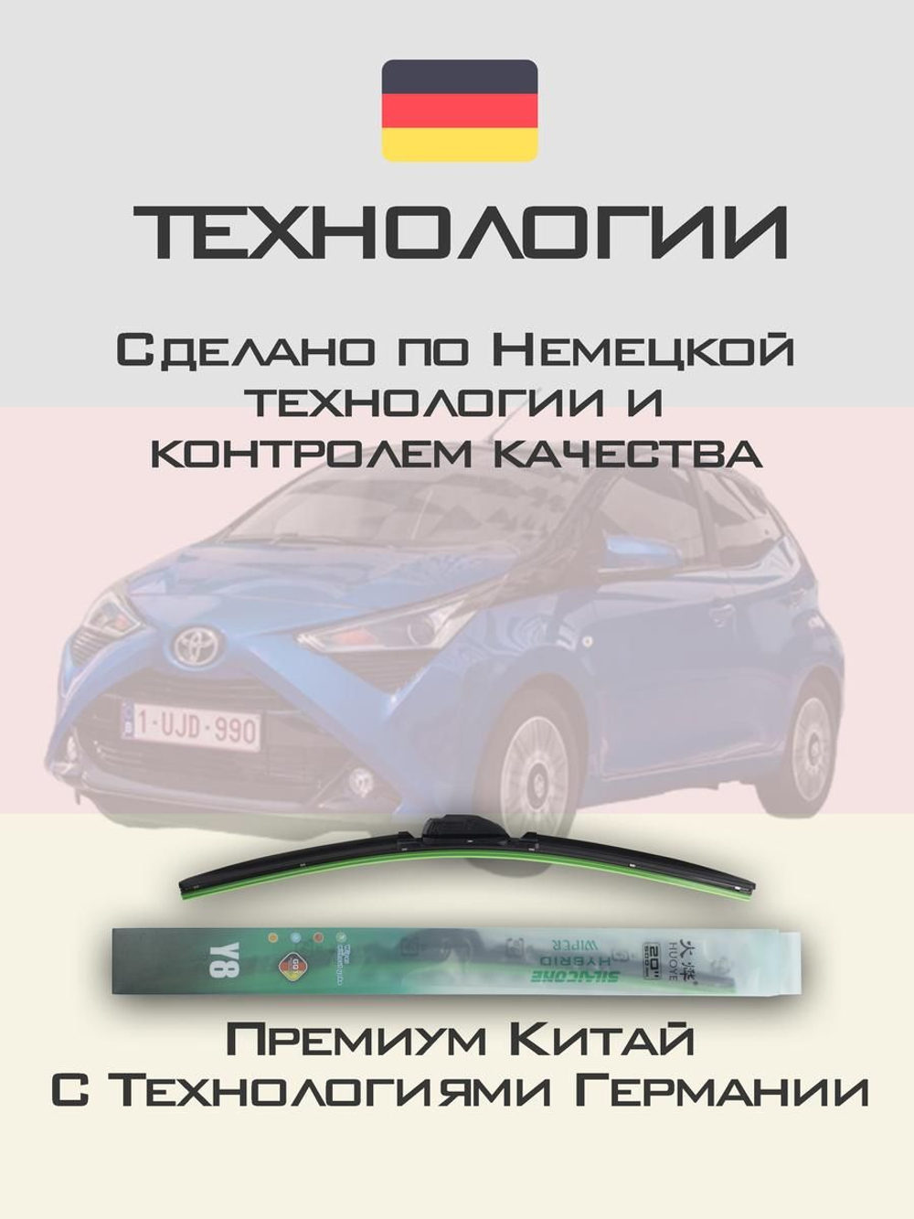 Щетки стеклоочистителя HUOYE Y8 650/ мм на Citroen C1 | Pinch tab