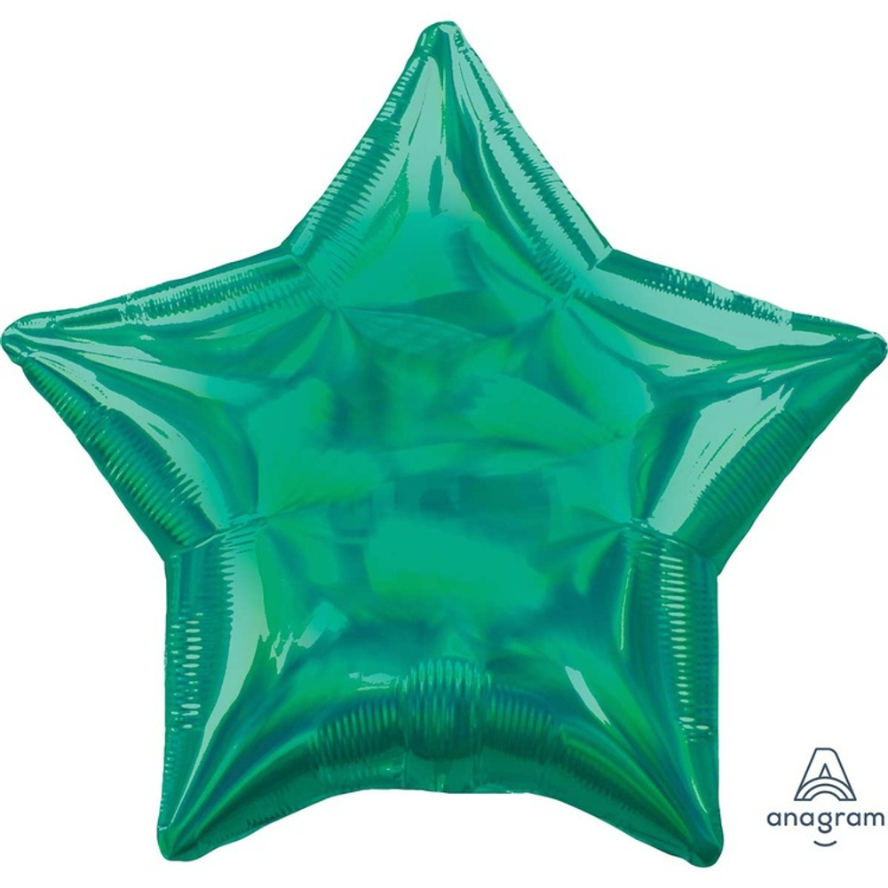 Фольгированная фигура, звезда, 19"/48СМ Переливы Green
