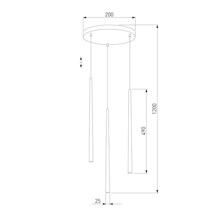 Подвесная люстра TK Lighting 6421 Piano Gold