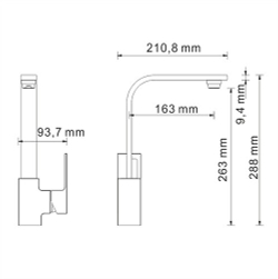 Alme 1507 Смеситель для кухни