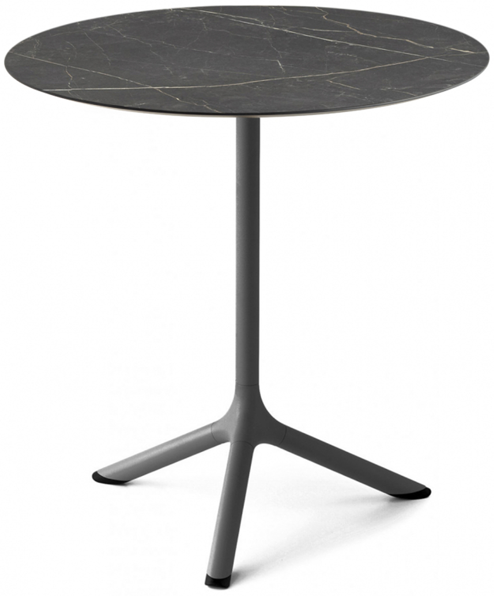Стол ламинированный обеденный Scab Design Tripe, антрацит, черный мрамор Сахара