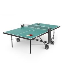 Теннисный стол UNIX Line для улицы компактный / Compact Outdoor 6 мм ACP, зеленый