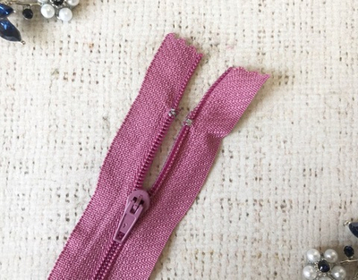 Молния брючная спираль полуавтомат, L 20 см, Т3, н/р, лиловый