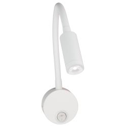 ULT-F21-3W-4000K IP20 WHITE Светильник светодиодный настенный гибкий для интерьерного освещения. 85-265В. Белый свет 4000К. Белый. TM Uniel