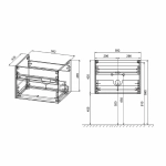 Тумба с раковиной Vincea Chiara 60 VMC-2C600CO/VCB-13600W тёмный дуб/раковина белая
