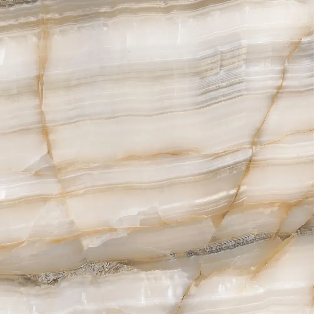 Керамогранит Alma Ceramica GFU57SMD40L Smeraldo 57x57 бежевый лаппатированный под оникс