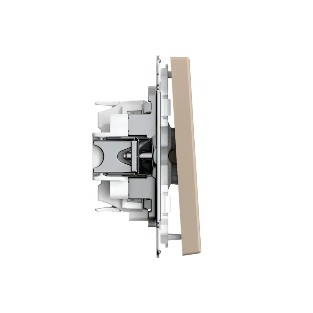 ARTGALLERY 1-клавишный ПЕРЕКЛЮЧАТЕЛЬ, 10АХ, механизм, быстрозажим. клем., ПЕСОЧНЫЙ