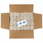 Полотенца бумажные 190 шт., КОМПЛЕКТ 28 пачек, LAIMA ECONOMY (H2), Z-сложение, натуральный цвет, 22,5х20,5 см, 115360