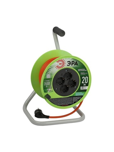 Удлинитель на катушке 4х20м с заземл. RP-4e-3x1.5-20m ПВС 3х1.5 Эра Б0056101