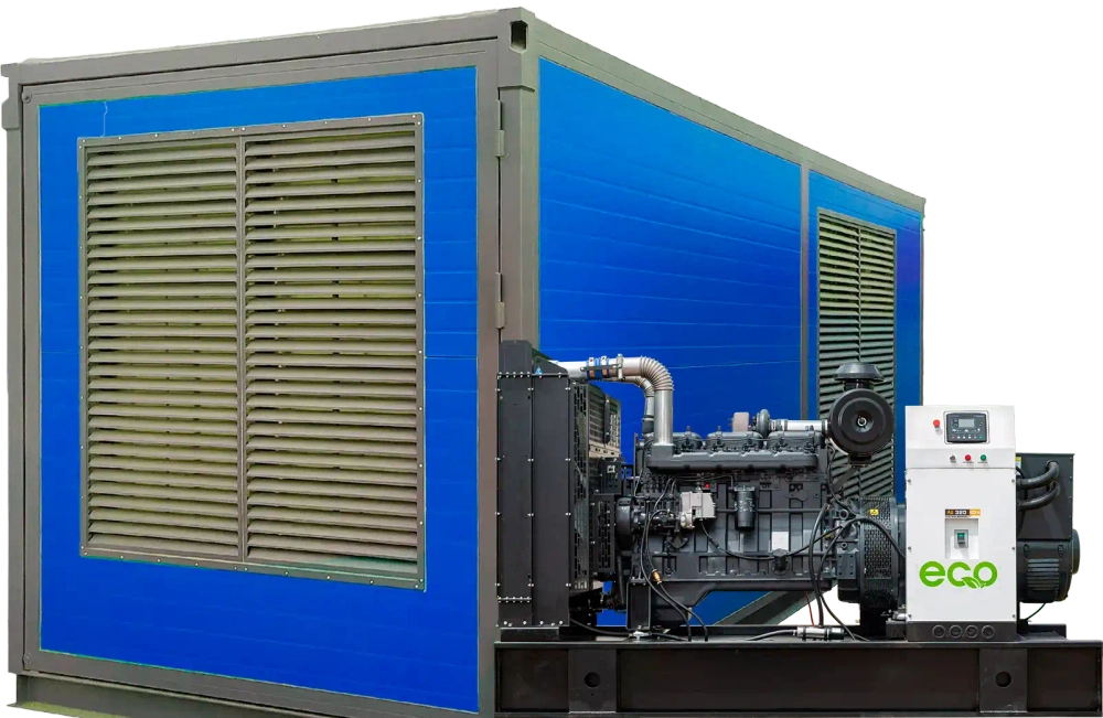Дизельный генератор EcoPower АД1000-T400eco в контейнере