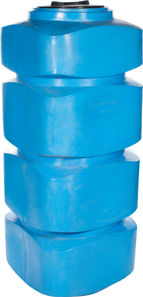 Емкость У1000 Хромов 920 л. вертикальный (780x780x1990см;синий) - арт.560973