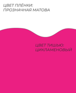 Набор быстросборной упаковки Форма 7 для круглых букетов. Прозрачная пленка + тишью