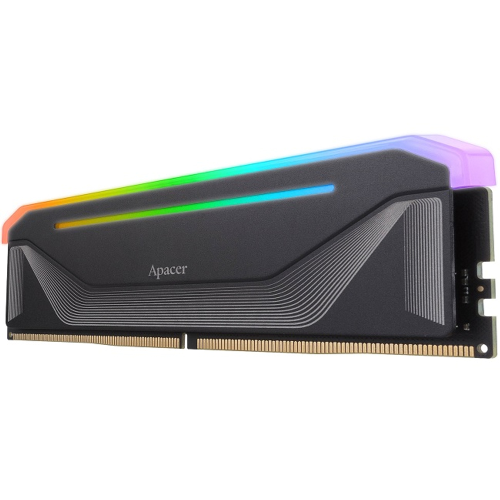 Модуль памяти DIMM DDR5 16Gb, 6000Mhz, Apacer NOX RGB Black (AH5U16G60C622NBAA-1)