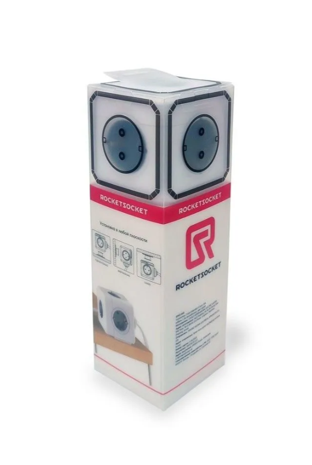 Удлинитель RocketSocket GNS1403 5 розеток Euro, 16А, 1.5 м, белый