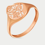 Кольцо женское из розового золота 585 пробы  без вставки (арт. АКд719-4098)